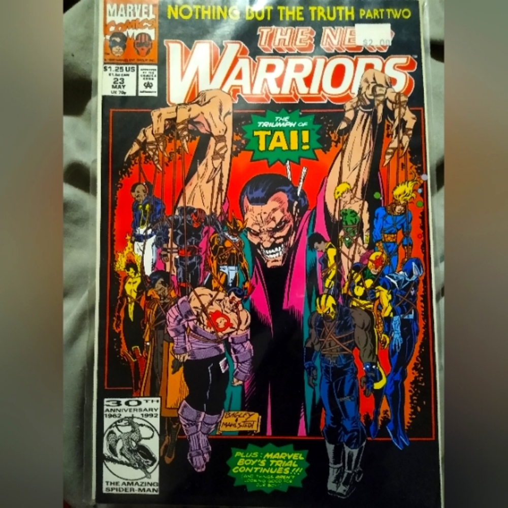 The New Warriors Marvel Comic May 1992 Vol 1 No 23